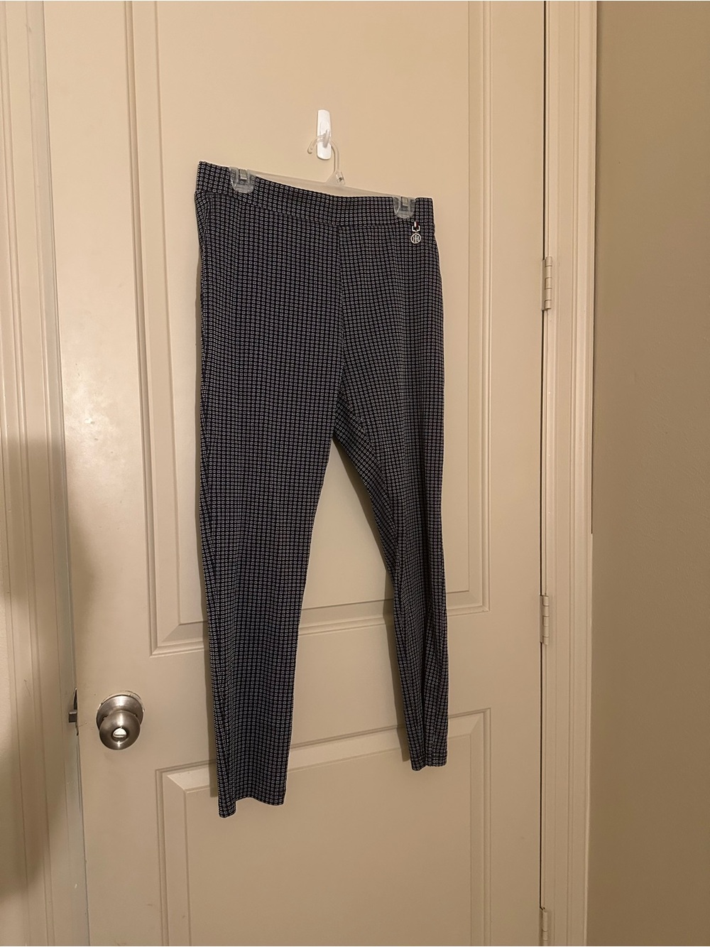 Tommy Hilfiger Navy and White Checked leggings